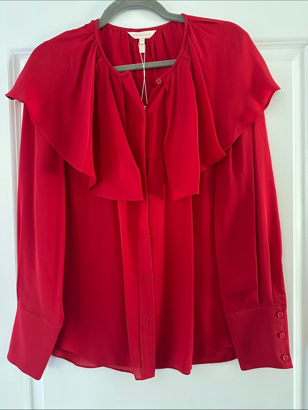Rebecca Taylor Red Blouse